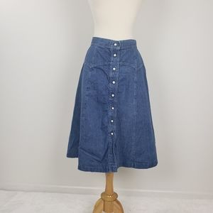 h.i.s. Vintage A-line Denim Skirt